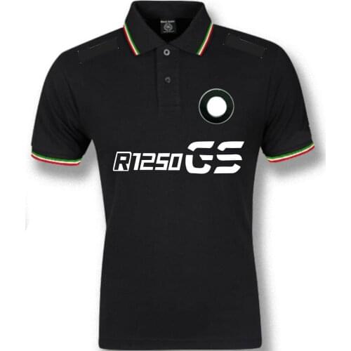 New For BMW Motorrad Motorsport Motorcycle Superbike Racing Team Moto GP Scooter Motocross Summer Black Breathable Polo Shirt