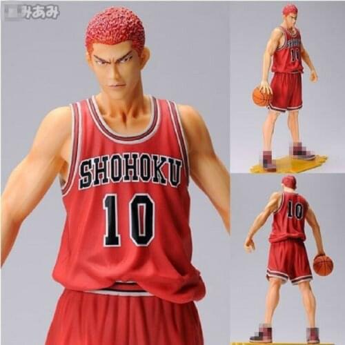 NEW Japan Anime Slam Dunk Shohoku 10 Sakuragi Hanamichi 11" PVC anime Action Figure toy doll gift basketball new drop shipping