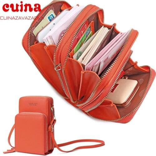 New Womens Wallet Messenger Bag Large Capacity Womens Purse Buckle Zipper Bag Soft Leather Versatile Womens Bag Shoulder Bag