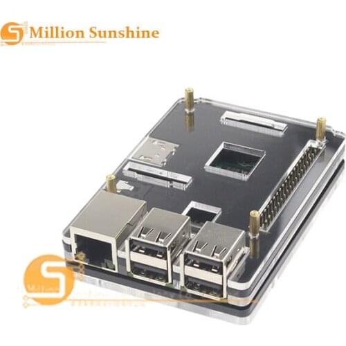 Original Official Raspberry Pi 3 Model B Black Case Cover Shell Enclosure Box Transparent Double Color For Raspberry Pi 2