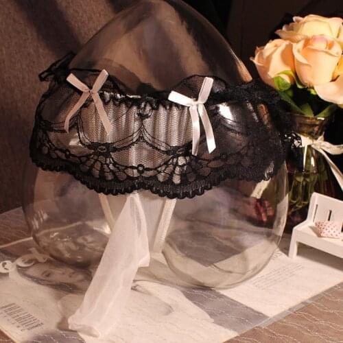 OPened/Cloed Peni Sheath Breifs Men Sexy Lace Cock Ring G-string U Convex Pouch Panties Man Sheer Thong Open Crotch Gay Wear A30