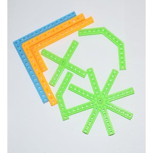 10pcs L shape Plastic rod bracket frame rc car robot arm leg ship four six axis aircraft diy toys parts model accessories baby