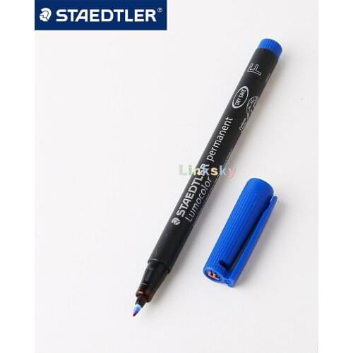 Staedtler 318 F Lumocolor Permanent Universal Pens, Fine Point, 0.6mm,Writes on photos, frames, proofs, transparencies
