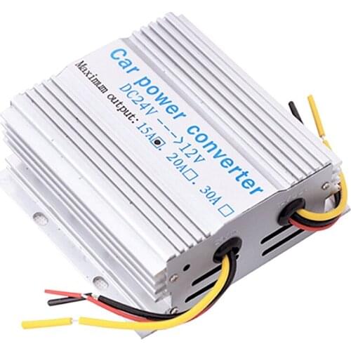 DC DC Converter 24V to 12V 15A Power Buck Module Car Step Down Voltage Regulator Reducer for Car Stereo