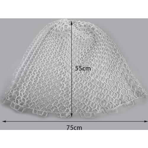 Fly Fishing Net Transparent Rubber Replacement Bag Does Not Hurt Fish And Net