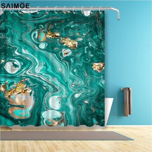 Marble scenery Print Shower Curtain Waterproof Polyester Fabric Bath Curtain Bathroom Accessories