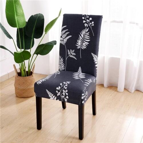 1PCS Dining Chair Cover Spandex Elastic Pastoral Print Modern Slipcovers Furniture Cover Kitchen Wedding housse de chaise