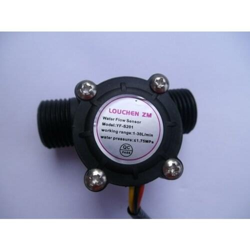 10 pcs G1/2" Water Flow Hall Sensor Switch Flow Meter Flowmeter Counter 1-30L/Min