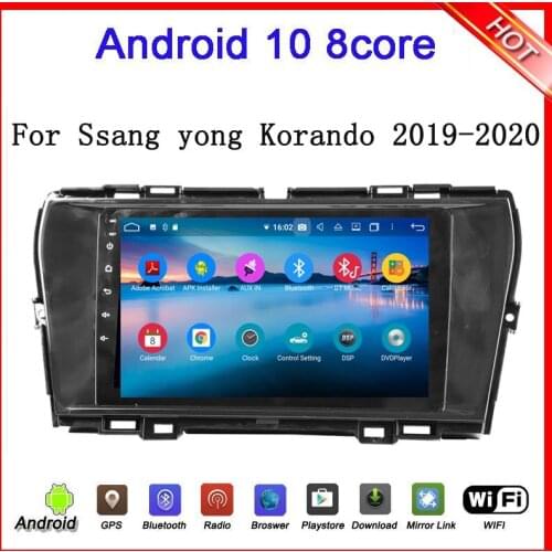 9inch special car dvd player for ssangyong Korando 2019 2020 with android 9.0 system octa core 4g ram 64g rom wifi DSP carplay