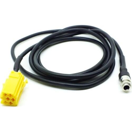 Car 3.5mm Female 6Pin Aux Cable Adapter for Alfa Romeo for Fiat Grande Punto 500