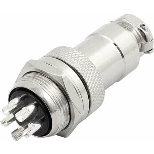 Free Shipping 1 pair GX20-5P Male & Female Plug GX20 5P Diameter 20mm Wire Panel Circular Connector Aviation Socket PLug