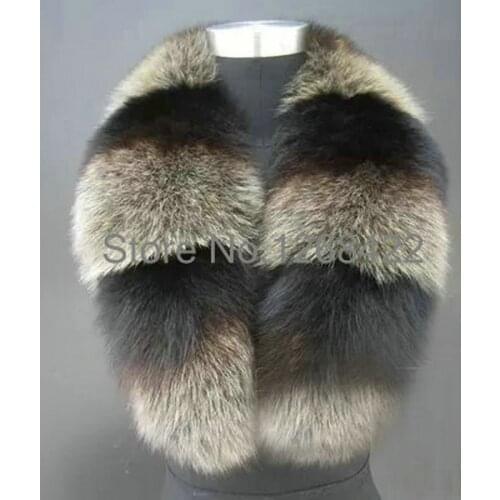 Free shipping Super real fox fur collar shawl collar female The fox fur fur collar scarf The whole leather authentic custom