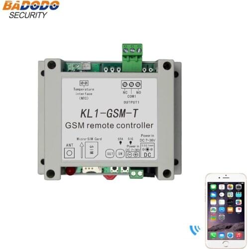 GSM Wireless Remote Relay Controller Switch Access Controller With 10A Relay Output NTC Temperature Sensor