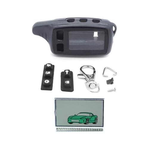 Tw9010 Case Keychain Key Chain+TW9010 lcd display For Tomahawk 9010 2-Way Car Remote