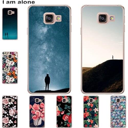 I am alone Phone Case For Samsung Galaxy A2 Core A3 A300 A310 A320 Bags Fashion Color Cute Cartoon Printed Paint Mobile