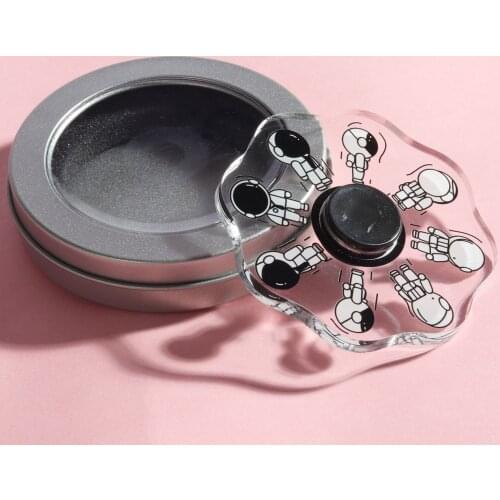 Kids Fidget Spinner Toys Relief Stress Hand Gyro Astronauts Spaceman Fingertip EDC R188 Running Cartoon Design ADHD Gifts Adults