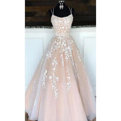 Long Sweetheart Homecoming Dresses 2021 A Line Spaghetti Strap Tulle Lace Floor Length Romantic Prom Gown with Appliques Ruched