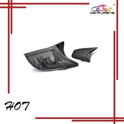 For-BMW 1 2 3 4Series F20 F21 F22 F23 F30 F31 F32 F33 F36 X1 E84 M2 F87 Ox Horn Shape Replace ABS/(Dry)Carbon Fiber Mirror Cover