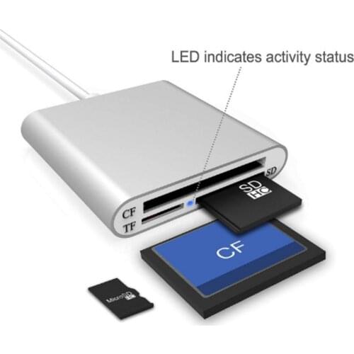 3 in 1 USB 3.0 Micro-SD TF SD CF Memory Card Reader OTG Writer Compact Flash for iPad Pro Huawei Macbook Micro-SD Cardreader