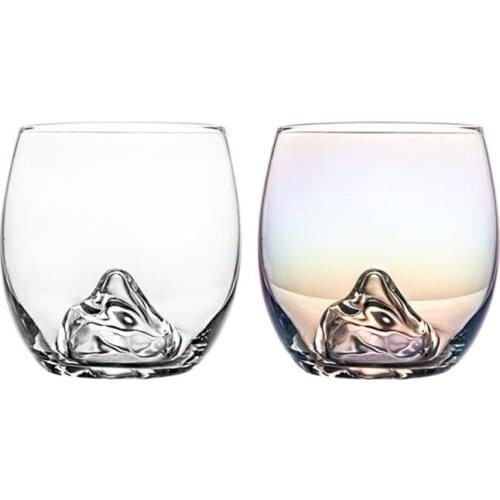 Creative Heat-resistant Transparent Glass Water Cup Colorful Iceberg Egg-cup Glass Cup Iceberg Breakfast Coffee Cup Drinkwear