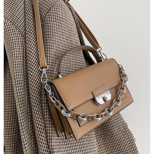 Small Chain Design Luxury Brand Bags for Women 2021 Female Handbags Shoulder Ladies Winter Leather Vintage Crossbody Purses Sac