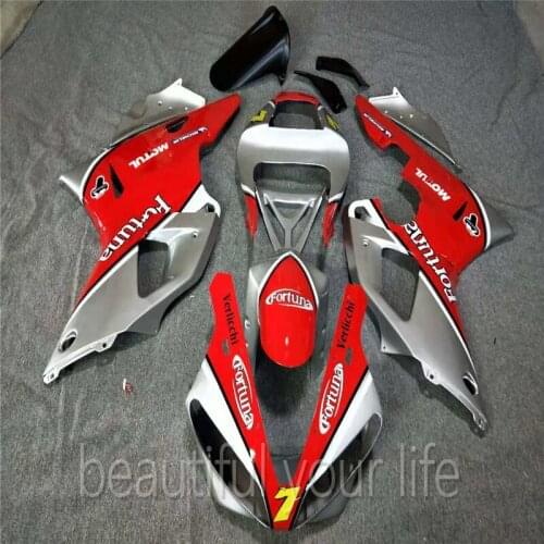 New ABS Injection Fairing Kit Bodywork For YAMAHA YZF R1 2000-2001 YZF R1 00 01 Red silvery Motorcycle Fairing