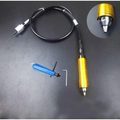 Electric grinding drill special drill chuck hose Flexible soft shaft+small spanner+ 0.3~6.5mm hand shank, Electric carving suite