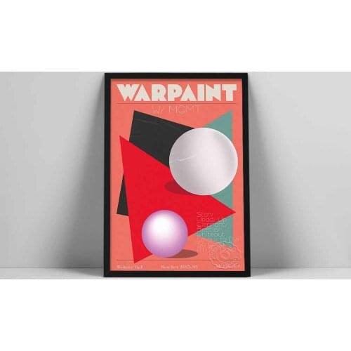 Warpaint With MGMT Gig Poster Popular Music Album Star Art Canvas Painting Color Abstract Print Wall Bedroom Living Room Decor