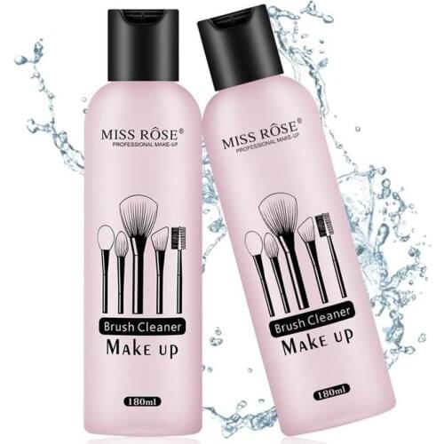 180ml Professional Makeup Brush Liquid Cleaner Quickly Cleaning Blush Cosmetic Puff Cleaner Liquid Sponges Remover Tool