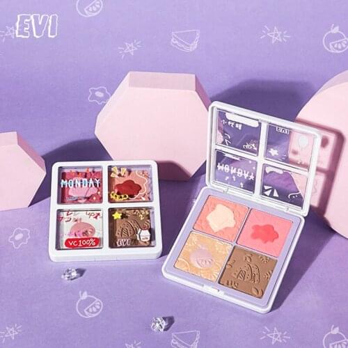 Blush High-gloss Cute Multifunction Shade High Light Plate Natural Nude Makeup Brightens Pearlescent Matte