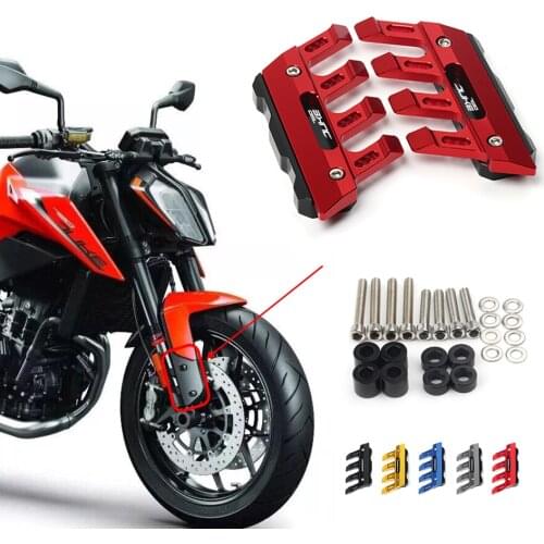 With Logo For KTM 790DUKE 790 DUKE Motorcycle CNC Accessories Mudguard Side Protection Block Front Fender Anti-Fall Slider