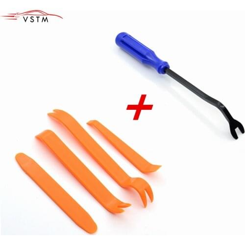 4pcs Remover Removal Puller Pry Tool Car Door Panel Trim Upholstery Retaining Clip Plier Tool Hand Tool Set