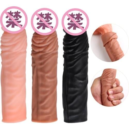 100% medical silicone Penis enlargement,penis extender,soft silicone penis sleeve,sex toys for man,Sex products,man sex toy