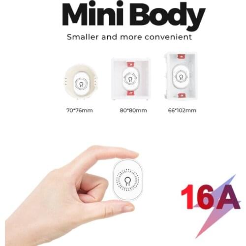 Smart Switch 16A 433MHZ Two Way On-off Device Timer Switch 220v Wifi Remote Mini Smart Home Wireless Timing Function Switch
