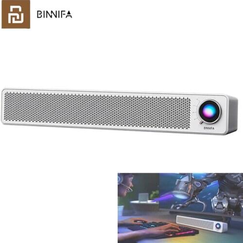 Youpin BINNIFA Desktop Speaker Bluetooth Double Horn Wireless Connection Computer Microphone TV PC Theater SPDIF/AUX