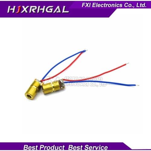 10pcs 10P 3V 650nm 5mW Adjustable Laser Dot Diode Module Red Copper Head laser pointer new