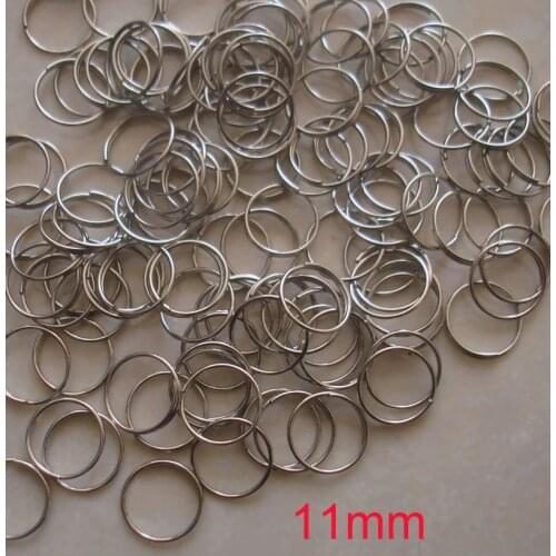 1000pcs/lot 11mm Gold/Chrome Plated Steel round Rings,Bead Curtain Accessories hanging pendants Metal Connectors free shipping