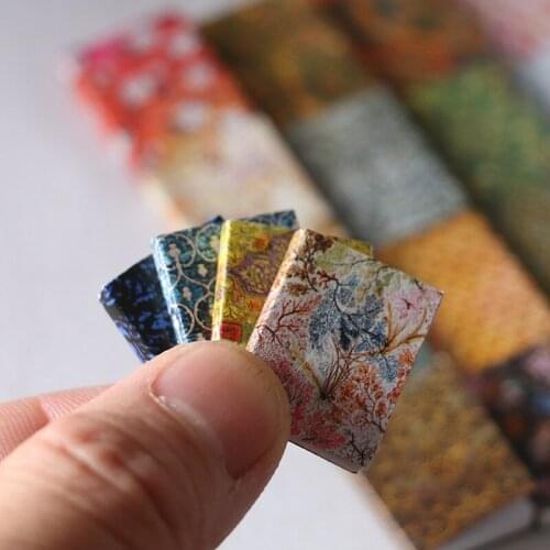 4pcs/set 1:12 Dollhouse Miniature Pocket Books Model Doll House Furniture Accessories Decoration