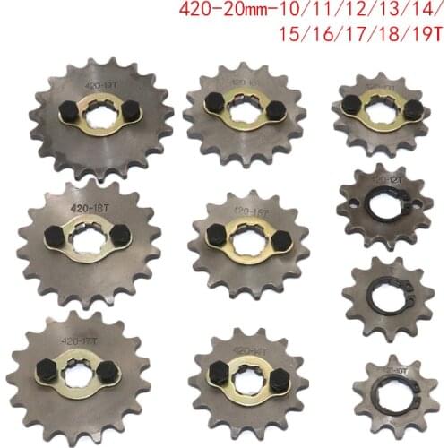 420 20mm Front Engine Sprocket for Orion Taotao SSR SDG Dirt Pit Bike ATV Quad Motor Moped Buggy Scooter Motorcycle