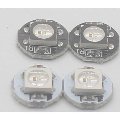 50pcs WS2812B LED With Heatsink (10mm*3mm) DC5V 5050 SMD RGB WS2812 IC Chips free shiping