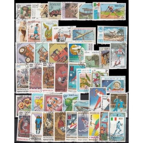 500 / 1000 PCS/Lot All Different Used And Unused Postage Stamps With Post mark For Collection From over World