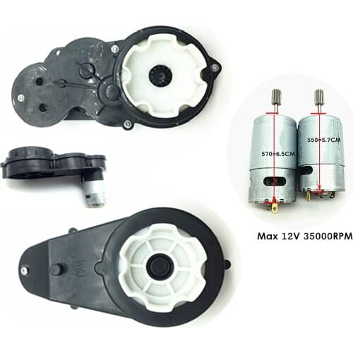 12V 24V Childrens Electric Car Accessories 550/570 DC General Motor Gearbox 12000-35000RPM High Speed Model DIY Parts