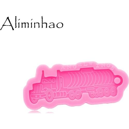 DY0711 Super Glossy Train Resin Silicone Mold DIY Epoxy Mould Decoration Keychain