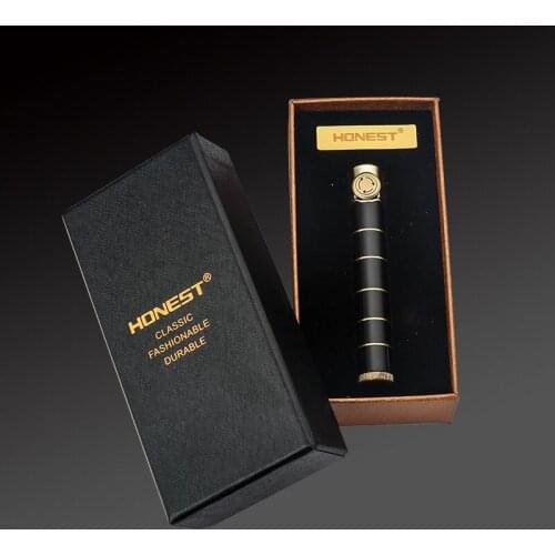 Honest Mini Personalized Creative CigaretteGas Lighter Reflatable Candle Lighter Metal Turbo Fireplace Kitchen Barbecue Grill