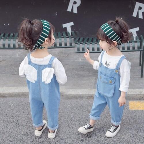 Kids Baby Girls Denim Jumpsuit 2021 Clothes One Piece Toddler Romper for Children