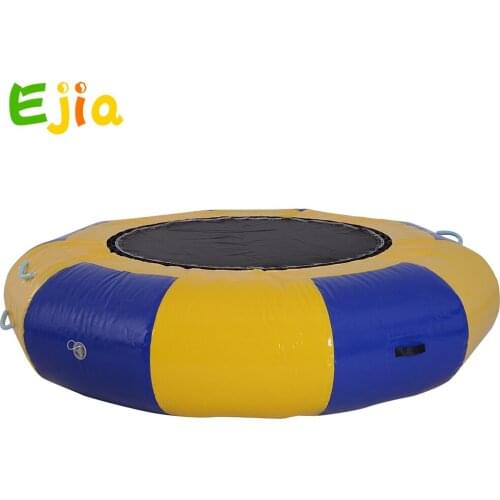 Summer Durable PVC Tarpaulin Inflatable Floating Water Toys/ Bungee Water Trampoline For Adult Kids Fun