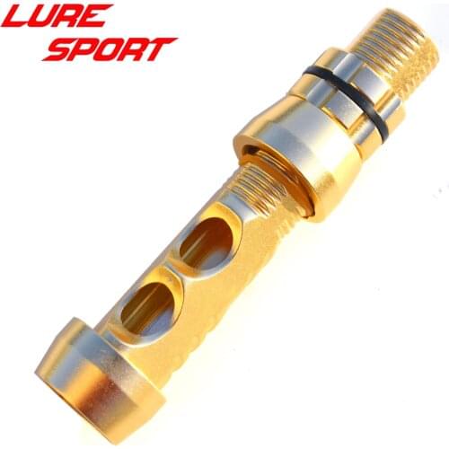 LURESPORT Aluminum Triangle body Spin reel seat Gold Color Heavy reel seat Boat Rod Building Component Repair DIY Accessory