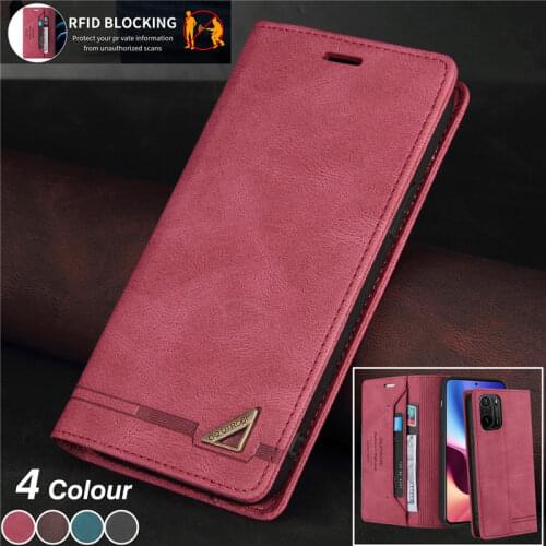 Magnetic Phone Case For XiaoMi POCO F3 X3 NFC 11 10T Pro 10 9 Lite 9T Note 10 A3 Flip Leather Wallet Card Back Cover Coque Etui