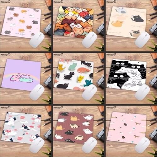 Mairuige Small Mouse Pad Funny Cat Painting Game Speed Mouse Pad Rubber Non-slip Photoelectric Mouse Pad Big Promotion Russia