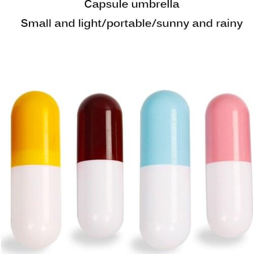 Mini Capsule Umbrella Anti-UV Protection Umbrellas Windproof Folding Umbrellas Rain Pocket Umbrella For Women&Children